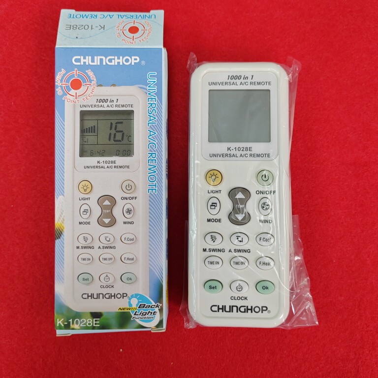 全新原装 CHUNGHOP 众合空调万能遥控器 K-1028E 英文版