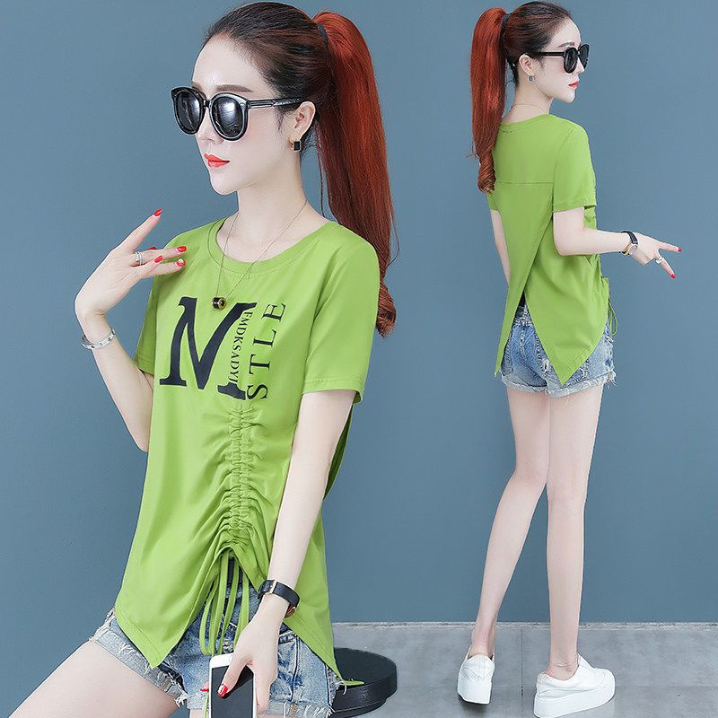 不规则薄少女女设计感短袖