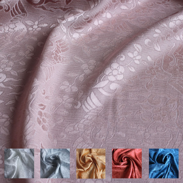 清仓汉服提花布料人丝交织仿花罗冰裂梅花纹春夏布料旗袍服装面料