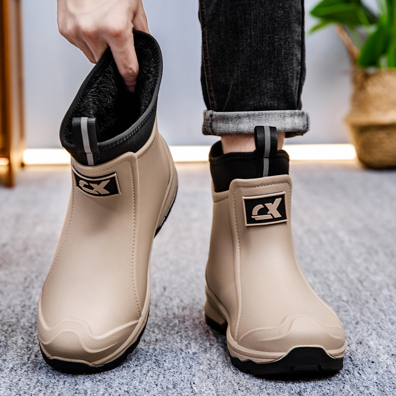 2026新款雨鞋男款短筒防水鞋户外骑行加厚底防滑胶鞋雨天厨房雨靴