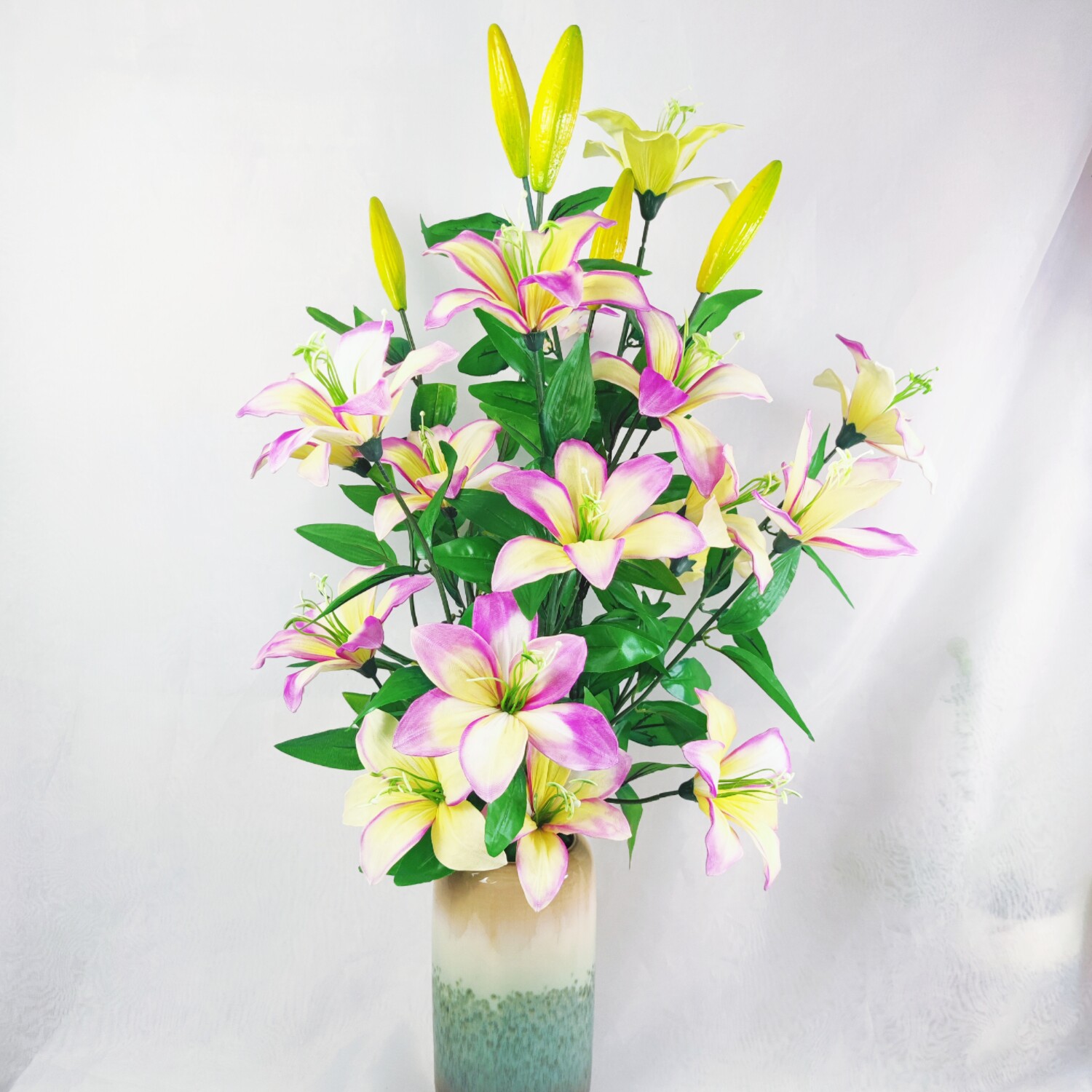 DIY手工材料包喜细边丝网百合花材料包套餐雨儿姐姐手工【非成品