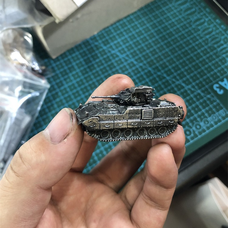 正品纯铜1/144全金属坦克模型迷你合金E100虎式虎王梅卡瓦黑豹鼠