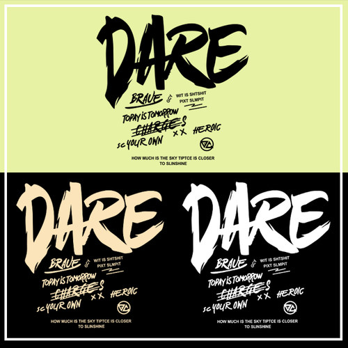 潮牌字母DARE烫画贴热转印贴印花