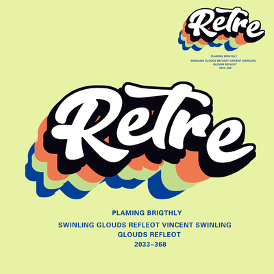 潮牌字母热转印图案服装柯式烫画