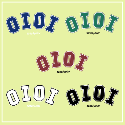 潮牌字母oioi烫画贴热转印贴印花