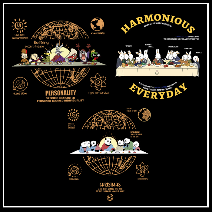 最后的晚餐烫画贴热转印贴印花贴