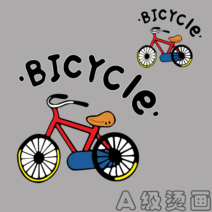 字母图案服装可熨烫热转印