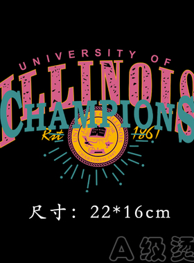 欧美潮流时尚字母复古印花热转印服装辅料贴柯式过粉胶印卫衣烫画