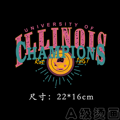 欧美潮流字母复古柯式卫衣热转印