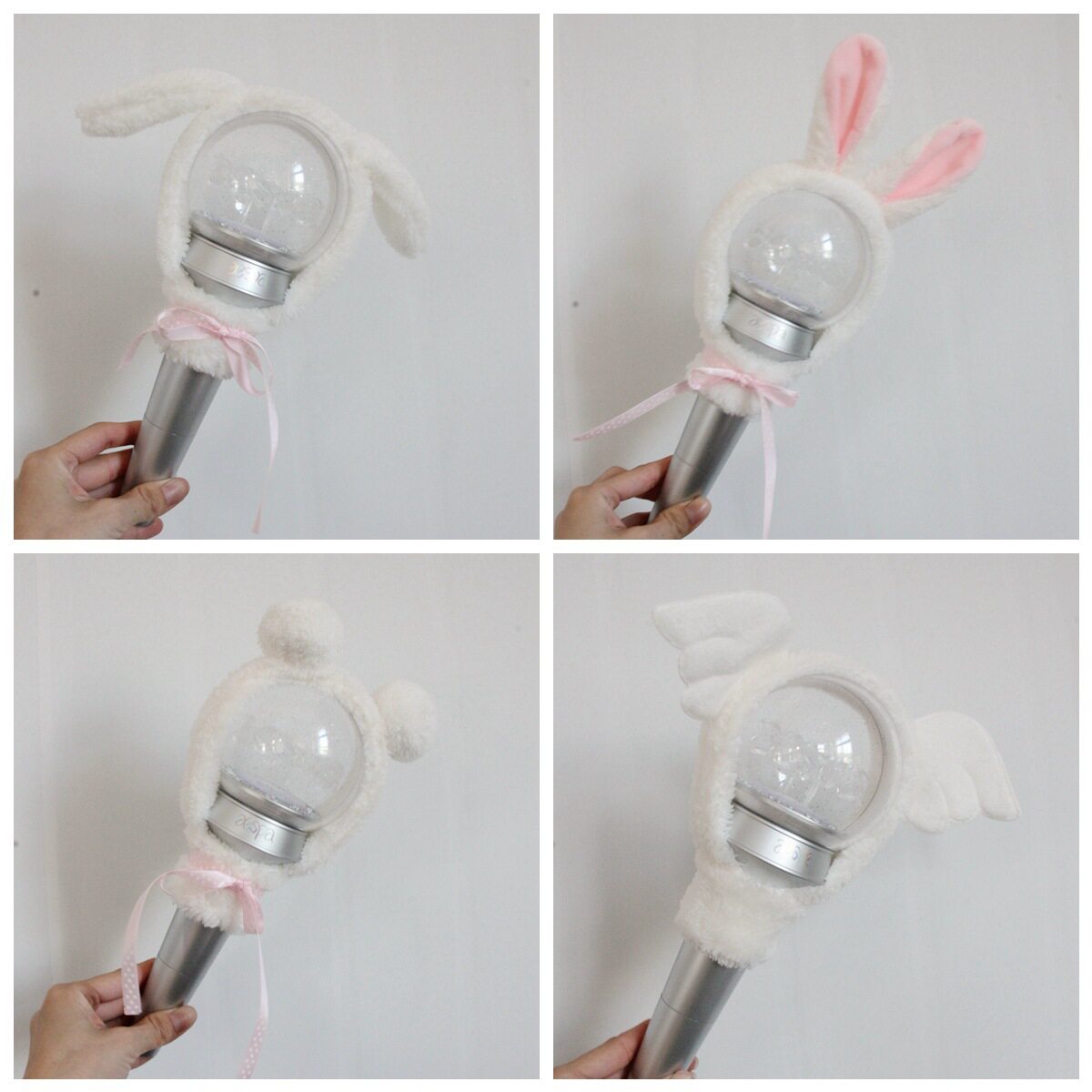 aespa应援棒灯套荧光棒保护装饰套子应援手灯毛绒配饰配件套周边