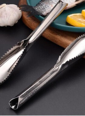 椭圆形不锈钢刮鱼鳞器厨房手动去鳞器家用杀鱼挖腮工具加厚鱼鳞刨