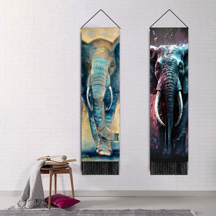 大象系列房间装 饰民族风系列 饰挂画挂布墙布背景布客餐厅装