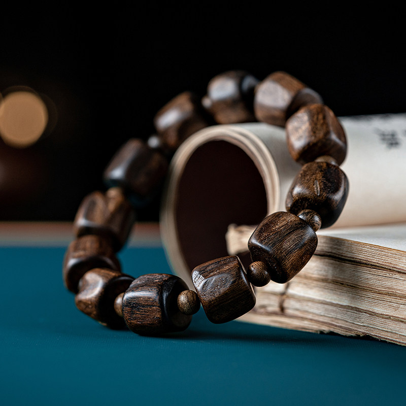 天然高端越南芽庄沉香手串随形老料沉水级木质桶珠手链女男款佛珠,饰品/流行首饰/时尚饰品新,沉香,淘宝优惠券,粉丝福利购,淘宝优惠卷