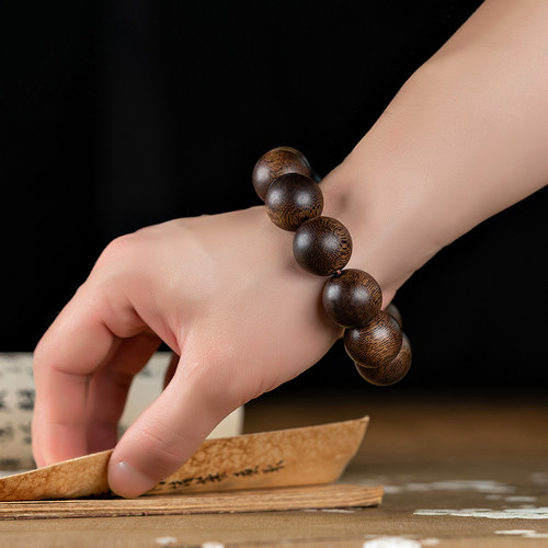 老料越南惠安沉香手串男士20保真