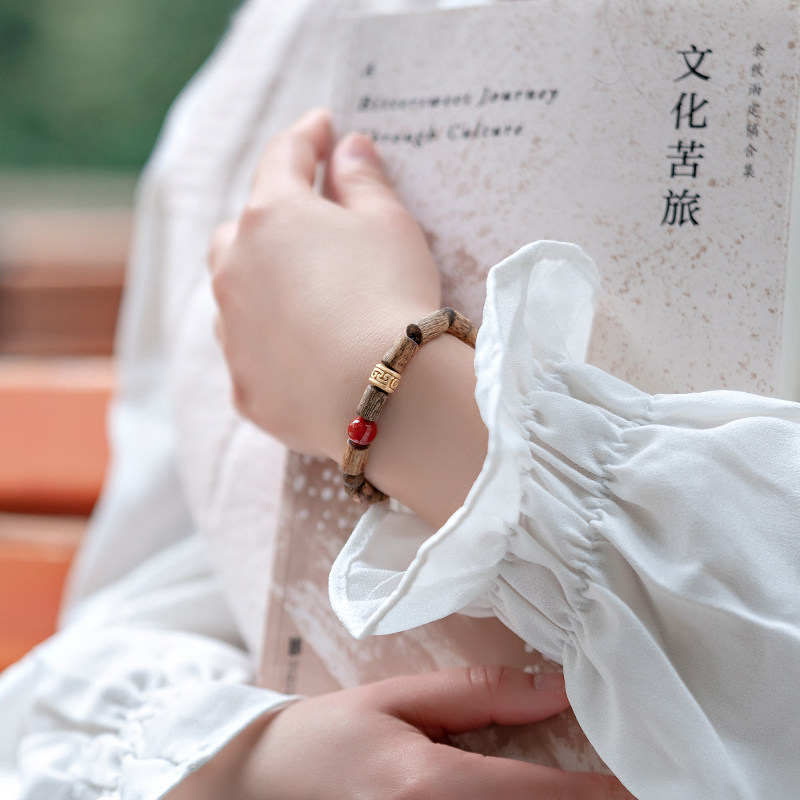 天然越南芽庄绿奇楠沉香手链棋楠香木士桶珠手串女士古风设计礼物,饰品/流行首饰/时尚饰品新,沉香,淘宝优惠券,粉丝福利购,淘宝优惠卷
