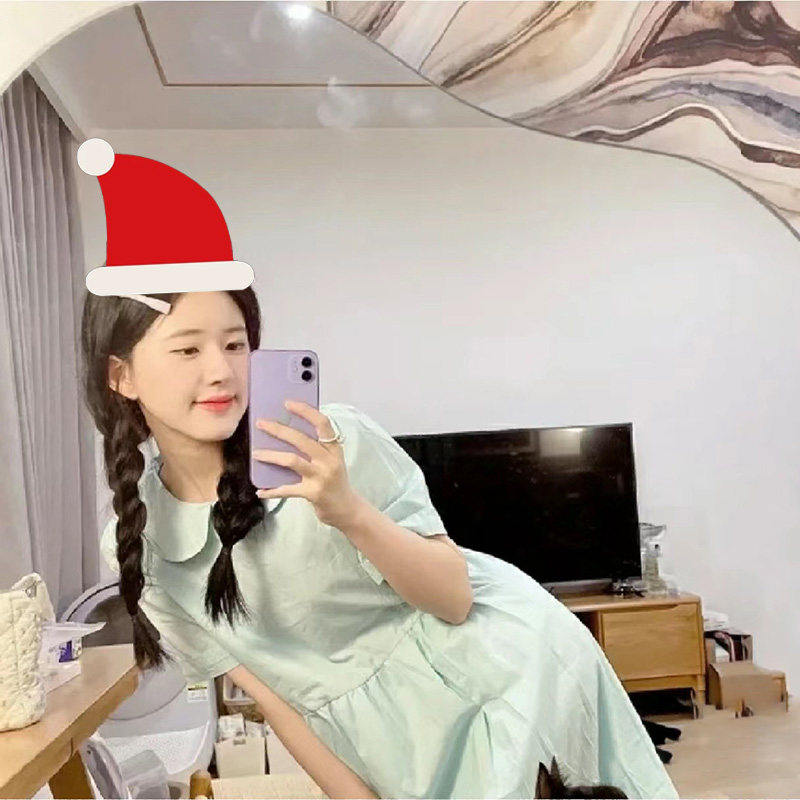 速发很诞片的圣诞帽拍照镜子贴纸圣出节创意气氛自拍装布饰置打卡