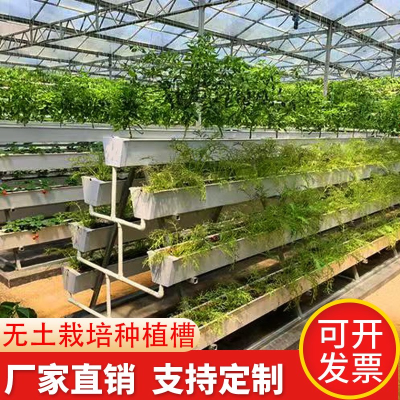 速发种V槽大棚P体栽培育苗箱草莓种植箱立植C基质栽培槽A字架种植