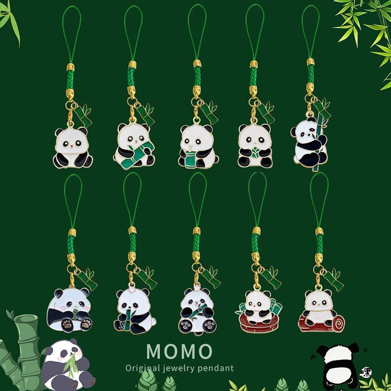 速发【包邮】熊创纪念品四川扣猫意小挂件奖励学生文创手机礼物钥