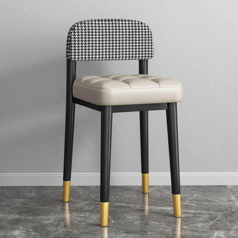 速发化妆椅化妆桌梳妆台板子餐椅家用可叠放凳子椅凳轻奢餐凳餐凳