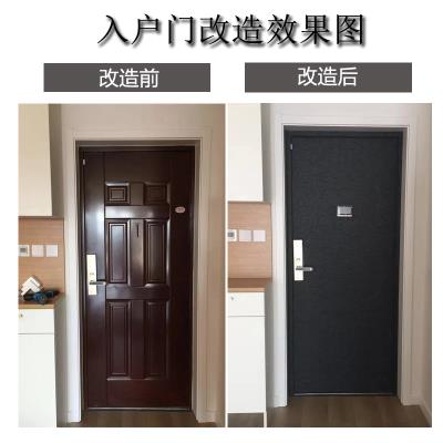 速发自粘毛毡门贴防盗入户门改造卧室北欧装饰贴纸旧木门翻新隔音