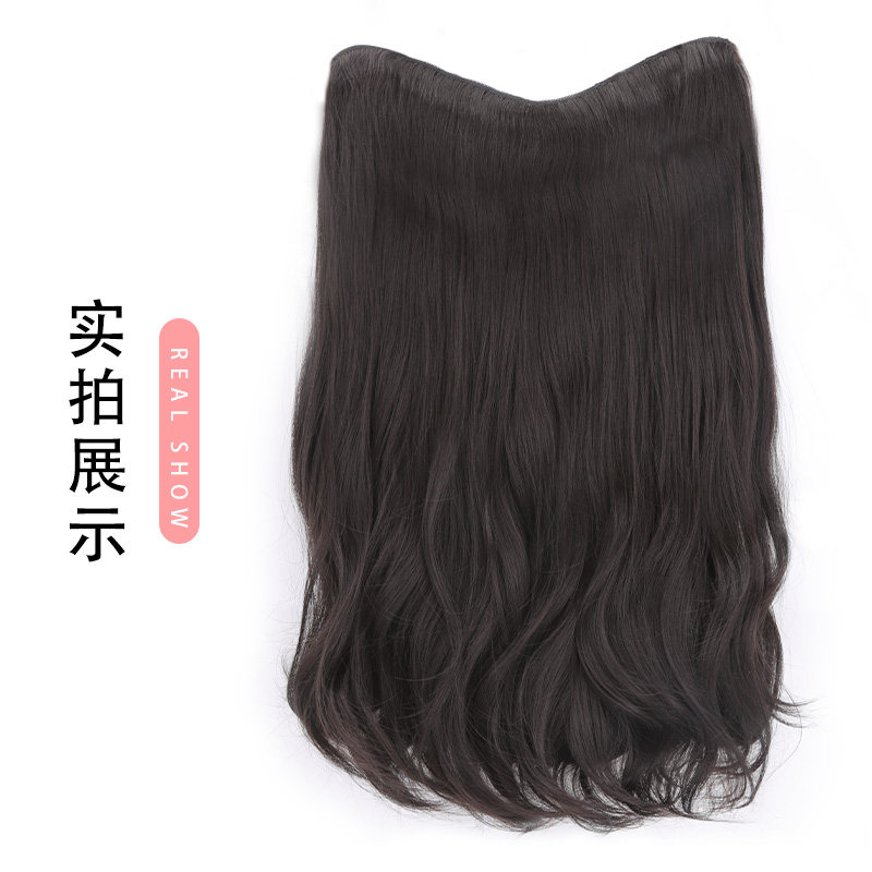速发假发片长发网红大波浪u型接发卷发片自然一片式微卷无痕接发