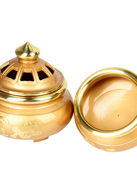 速发粉金色铜熏香炉香件 香用摆炉摆件 铜家炉