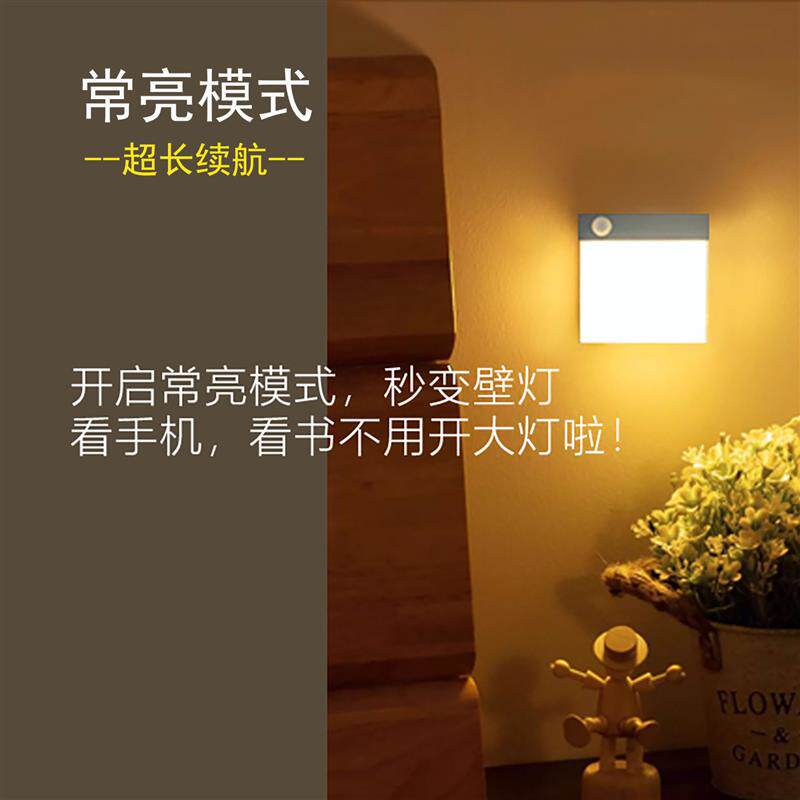 现货智能充电感应小夜灯s壁灯门口过道进门灯人来即亮灯走廊门口