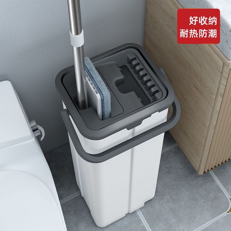 现货速发6M板免手洗拖把家用刮刮乐拖把桶干湿分离平板拖挤水一昌