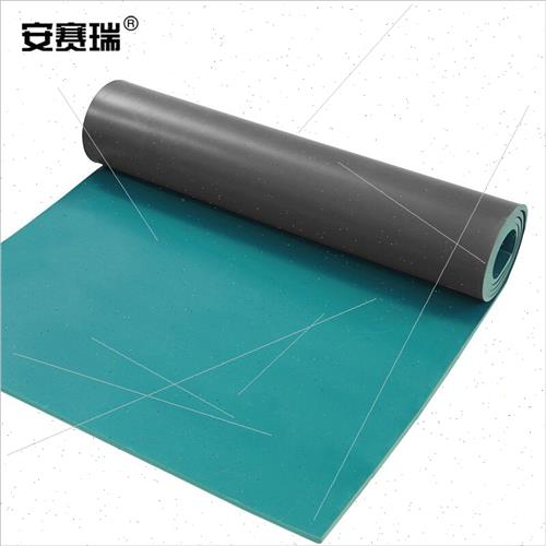 现货速发安赛瑞5KV高压绝缘地垫(1×5m)配电房绝缘板橡胶垫防滑垫