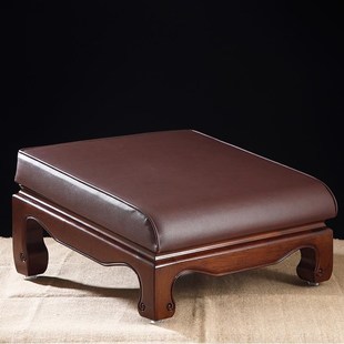 速发垫垫脆佛家用拜垫寺院实木皮革磕头大拜垫打坐拜蒲团拜凳四脚