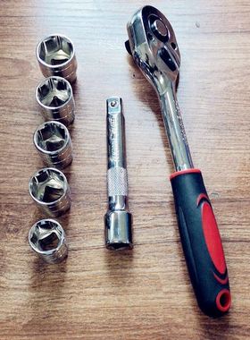 速发棘轮扳加手修接杆24齿大飞扳手1/2六角171212套筒汽长工具