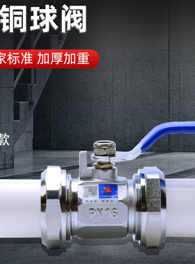 速发天一 金牛 家装PPR双头活接铜球阀20 25 2 配分 p分 6pr水管4