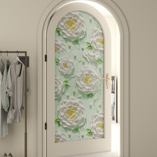 速发室砂玻璃贴纸防窥视高级感浴磨全遮光卫生间推门拉窗户装饰防