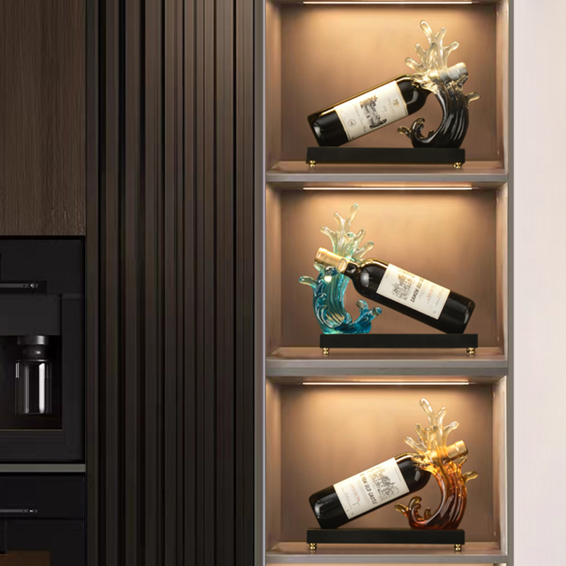 速发酒意简约创柜风生厅起红酒葡萄酒架摆件轻奢高档客水装饰品