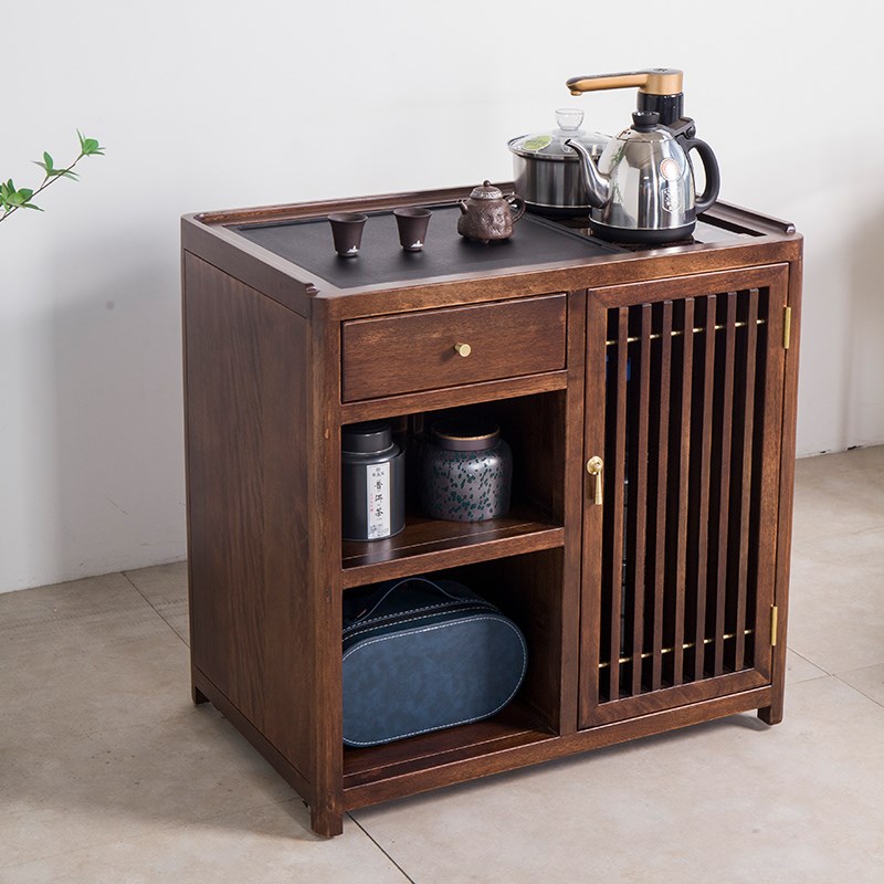 速发家用泡果车实木茶水柜烧水壶刚桌花梨木茶边柜办公茶几移动茶