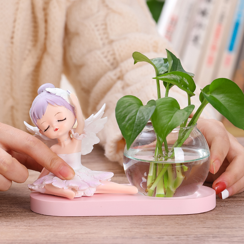 速发轻奢芭蕾孩家茶摆件品厅装饰客酒柜居几书柜办公室桌面小摆设