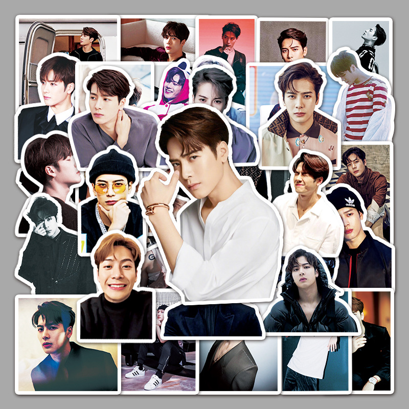 50张GOT7王嘉尔涂鸦贴纸