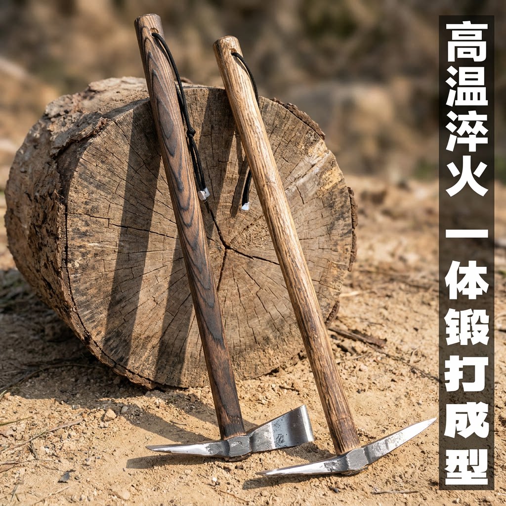爱仕利十字镐户外工具两头忙锻打