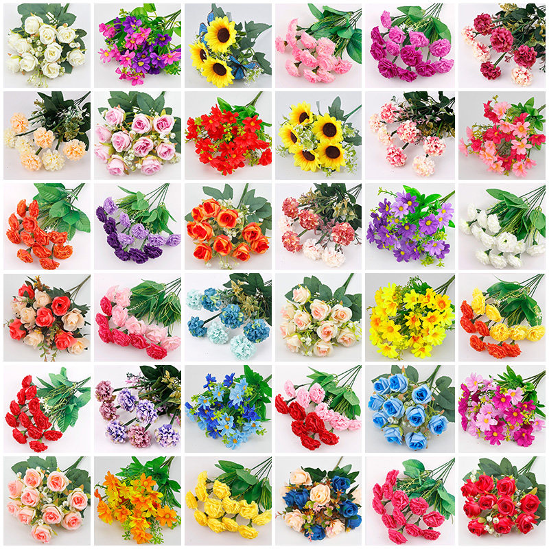 新款单支玫瑰假花束室内外摆放仿真花装饰插花卉跳舞运动会小把花,家居饰品,仿真花/假花,淘宝优惠券,粉丝福利购,淘宝优惠卷