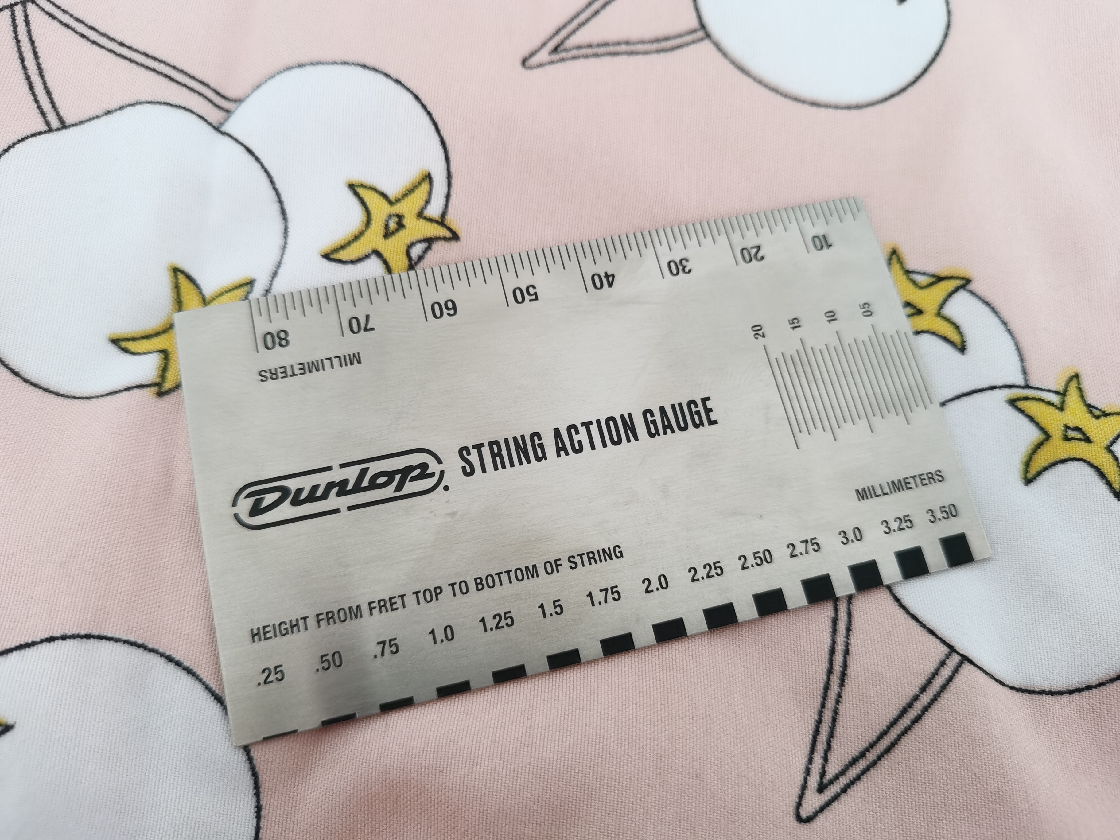 民谣吉他测量尺 测量工具 弦距尺 电吉他贝司弦距高卡尺 吉他配件