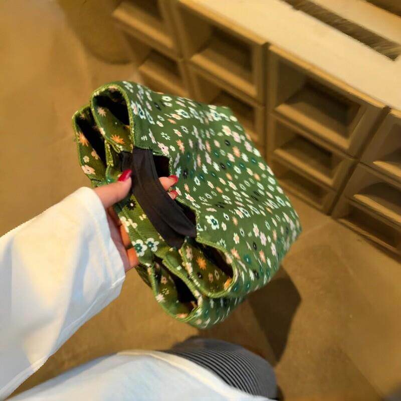 通勤碎花迷你便当手腕包