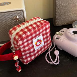 HelloKitty拍立得相机包富士mini12可爱收纳包手提便携毛绒保护套