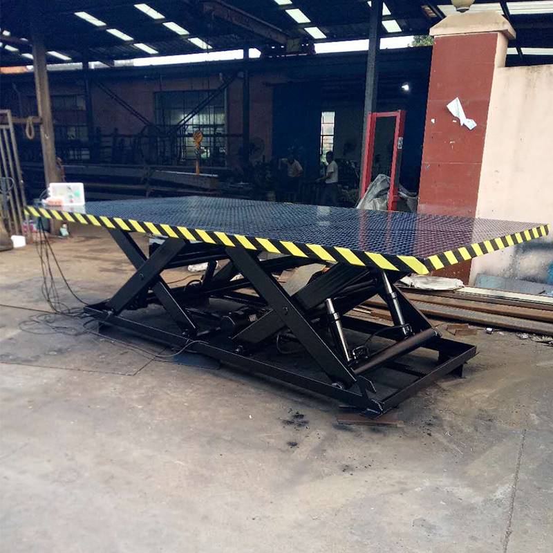 速发升降机小型电动液压升降台导轨式剪叉提升机卸料平台旋转舞台