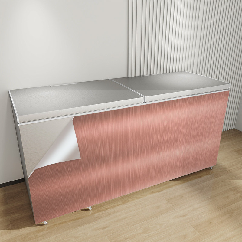 速发冰膜贴纸冰翻新贴自粘冰箱冰柜护保盖柜全贴改色换色防水专用