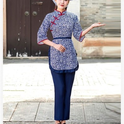 速发阿庆嫂碎姑采茶村演衣服舞蹈乡村风古装农村戏服表花出服装新