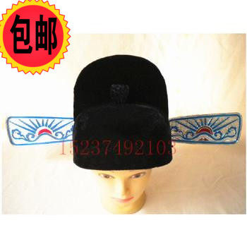 速发戏表男用古装舞台剧演头饰状元帽乌纱帽县官黑红两色