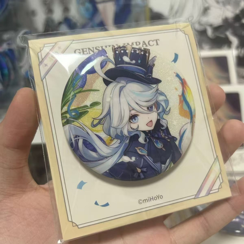 原神芙宁娜四周年庆典吧唧徽章周