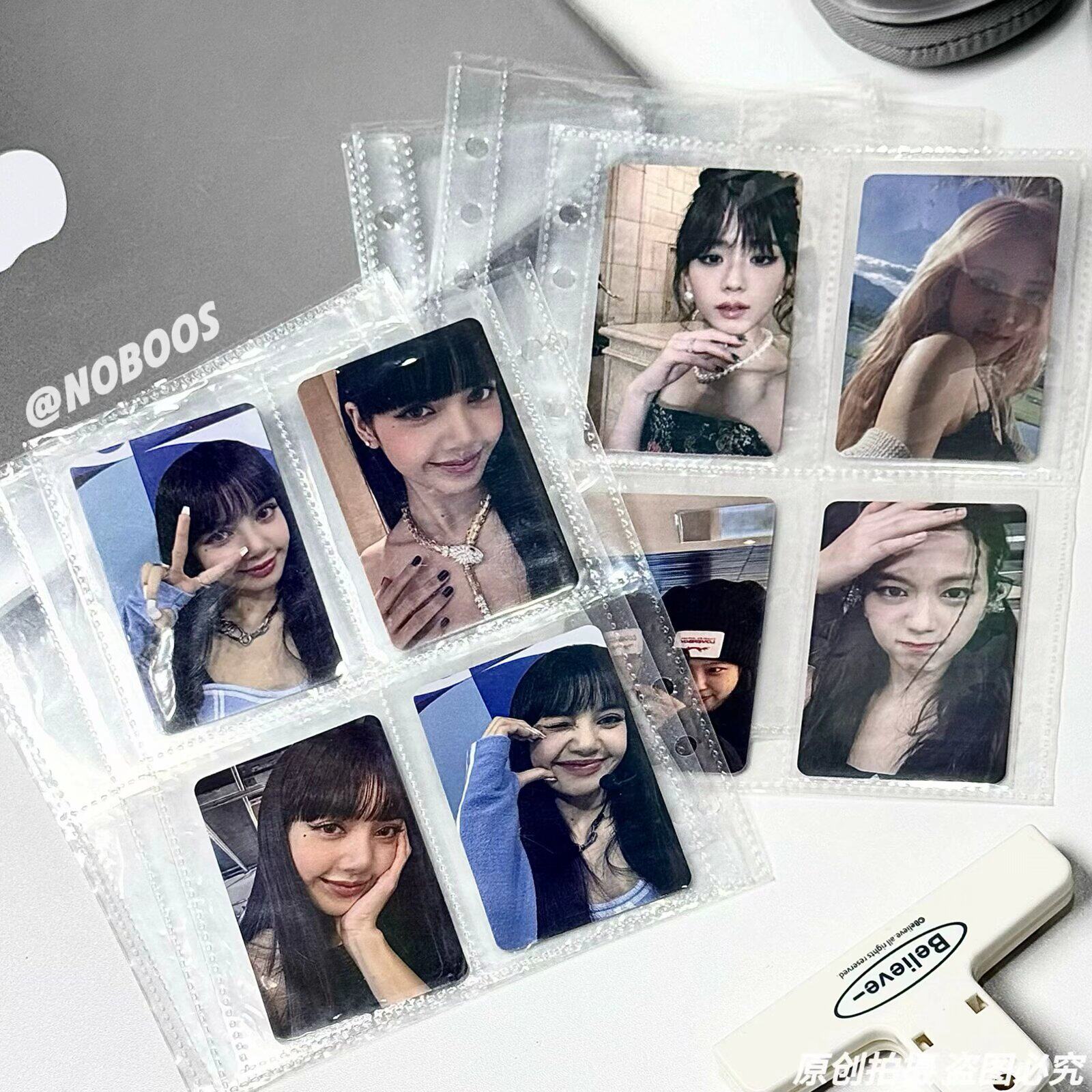 三寸小卡双面活页透卡内页