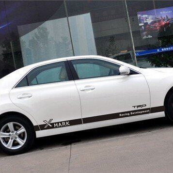 包邮凯美瑞车贴 锐志 花冠 车身腰线拉花 威驰 改装 汽车贴纸