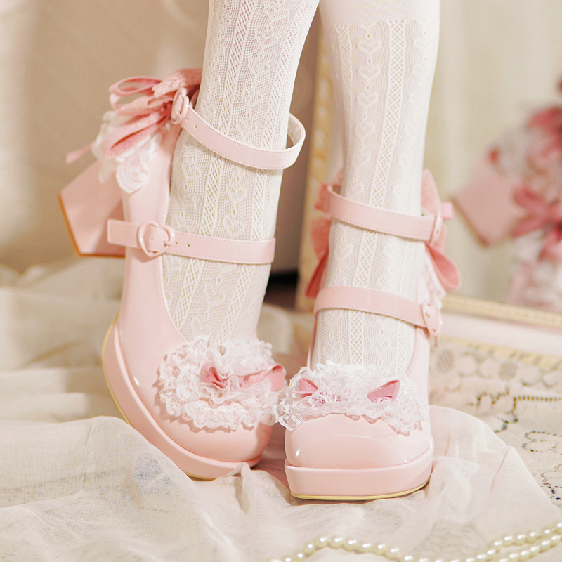 甜梦芭蕾久久Lolita高跟单鞋